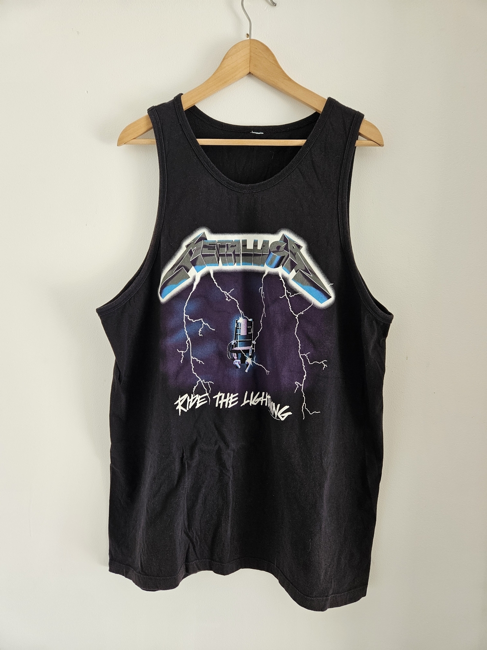 Metallica Ride The Lightning Tank Top Mens Extra Large Band Metal Bravado 2014